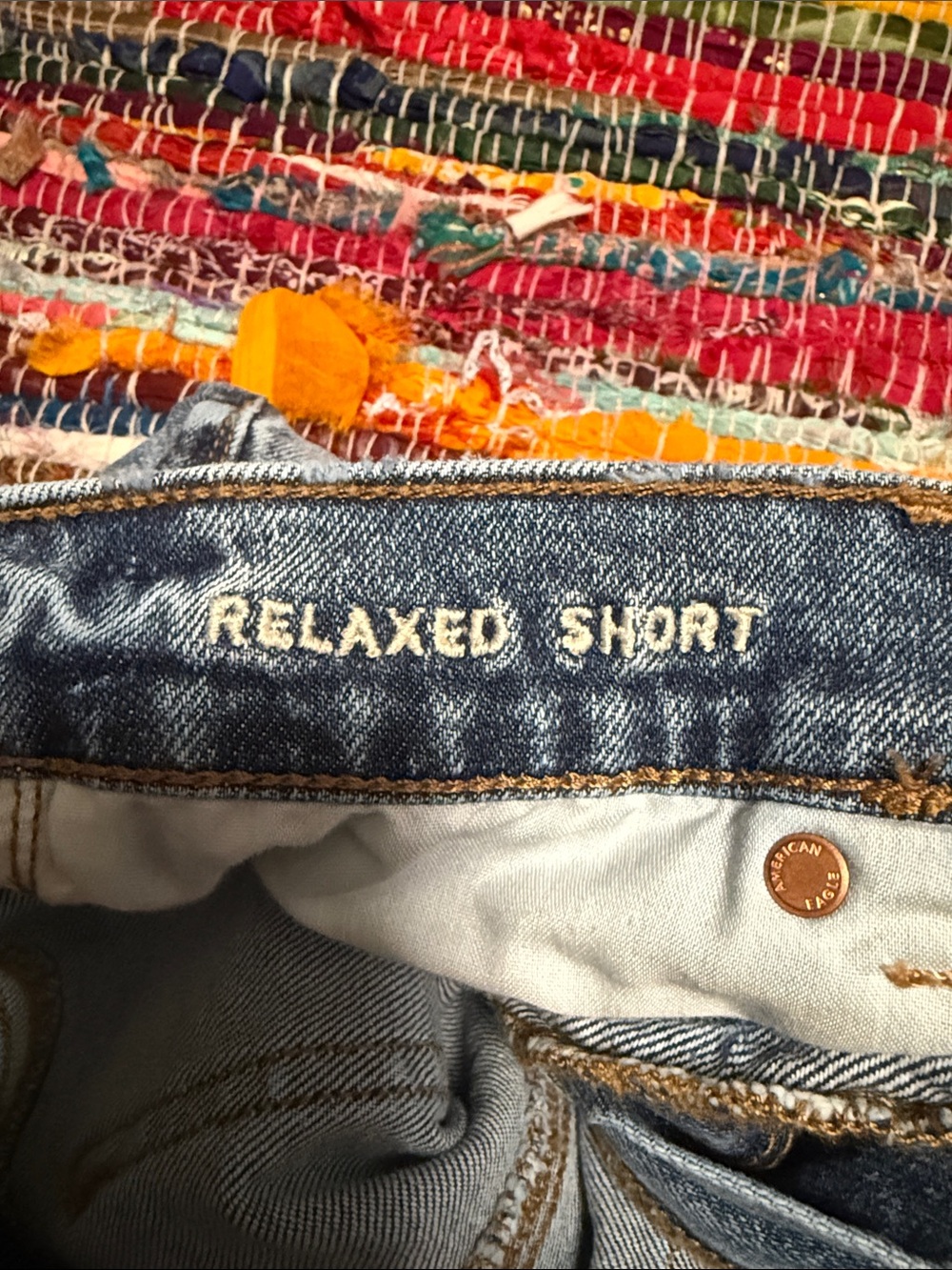 American Eagle Outfitters Relaxed Fit Distressed Denim Shorts - Picture 4 of 4